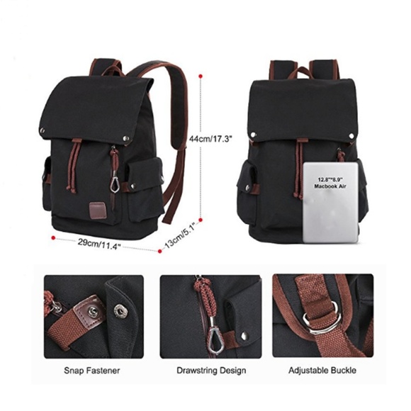Canvas Backpack Hiking Pack Large School Backpack main image 7
